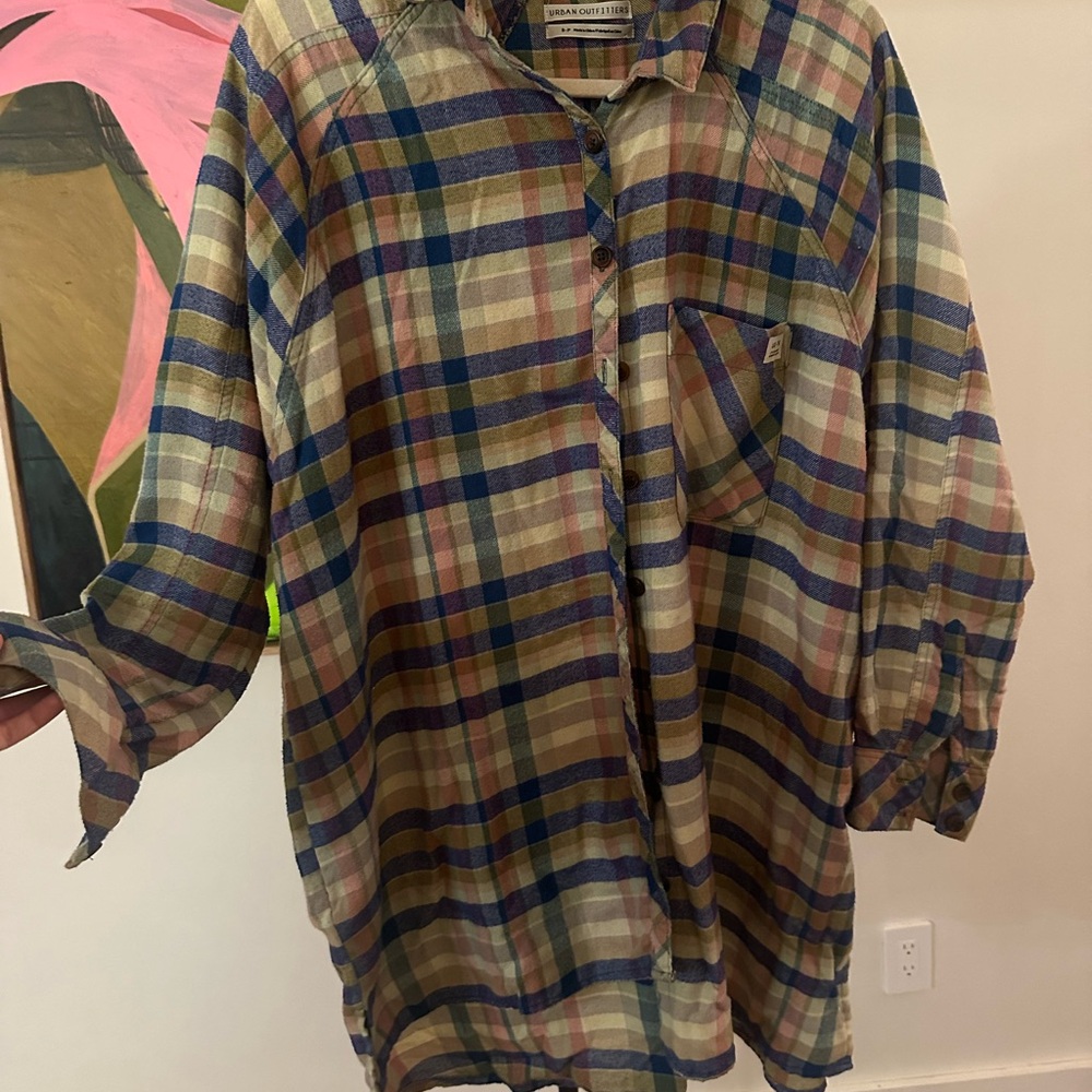 Butter Soft Plaid Button-Up Shirt/Dress